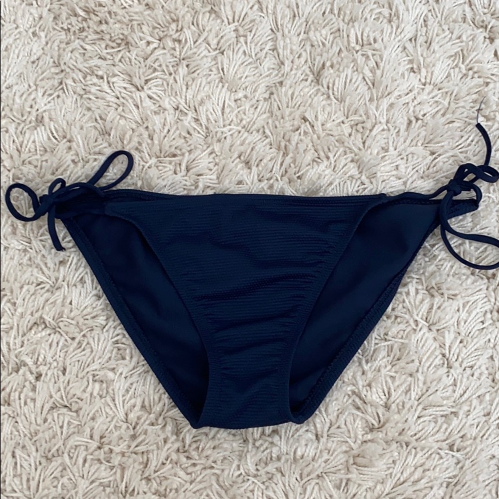 blue bathing suit bottom